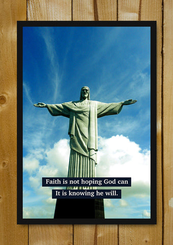 Glass Framed Posters, Faith In Christ Glass Framed Poster, - PosterGully - 1