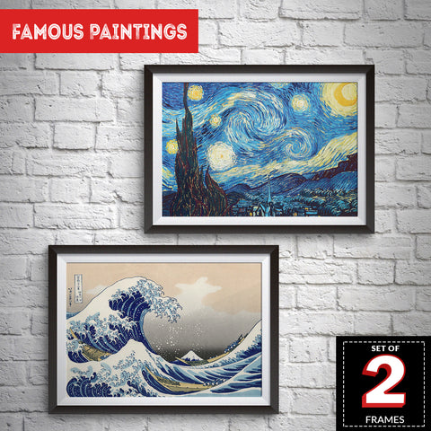 Set of 2 Famous Paintings Frames