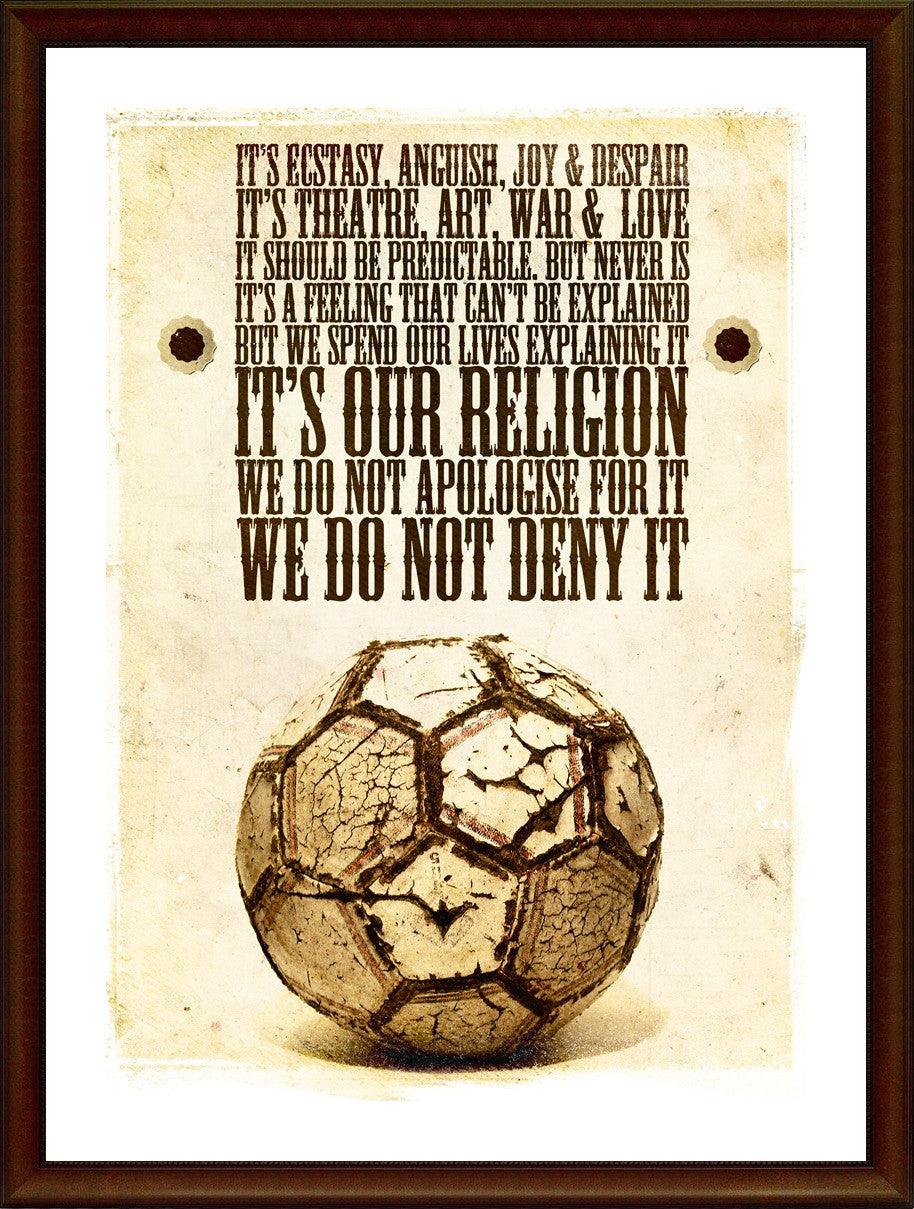 Wall Art, Football Is Religion, - PosterGully