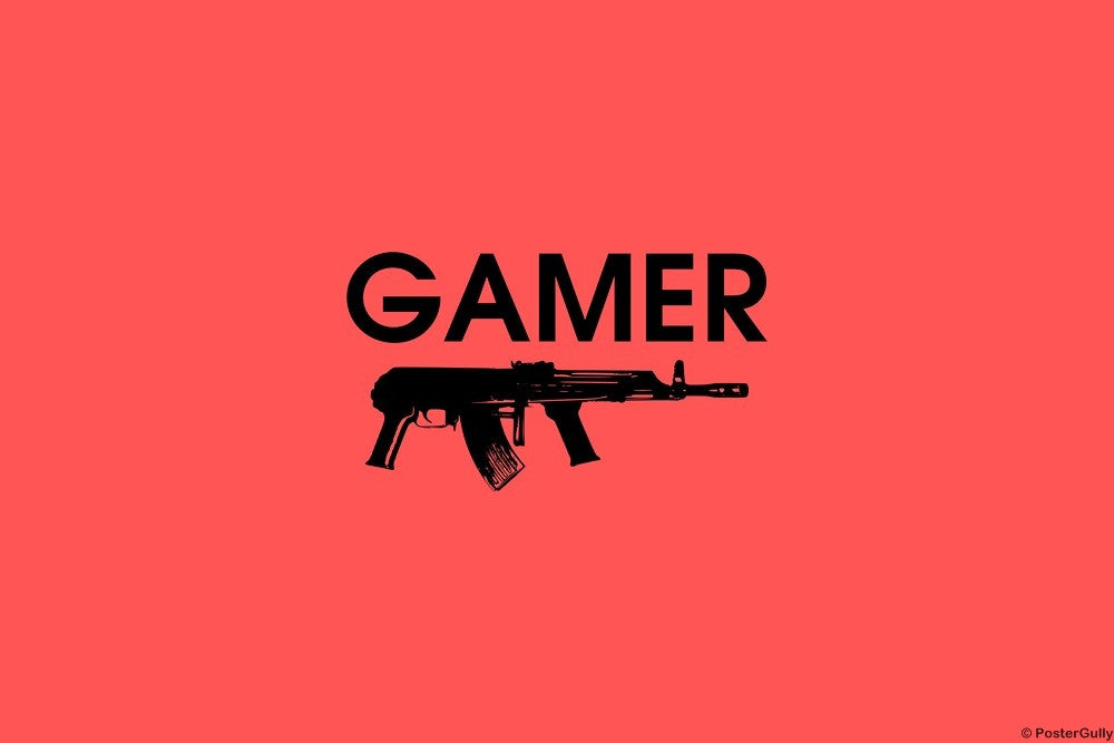 Wall Art, Gamer Gun, - PosterGully