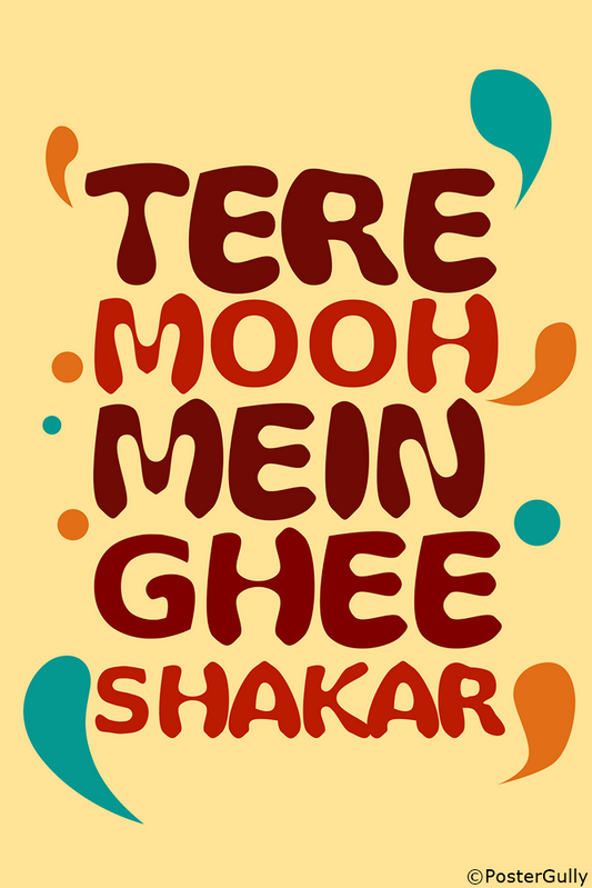 Wall Art, Ghee Shakar Humour, - PosterGully