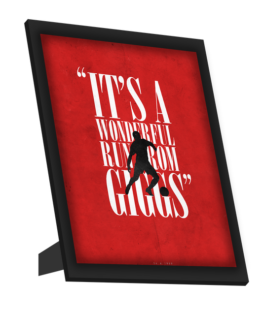 Framed Art, Giggs Scores | Minimal Football Art Framed Art, - PosterGully