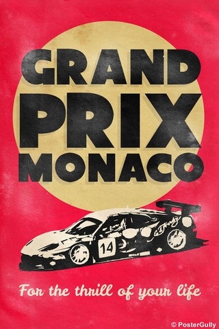 Wall Art, Grand Prix Monaco | Vintage Racing, - PosterGully