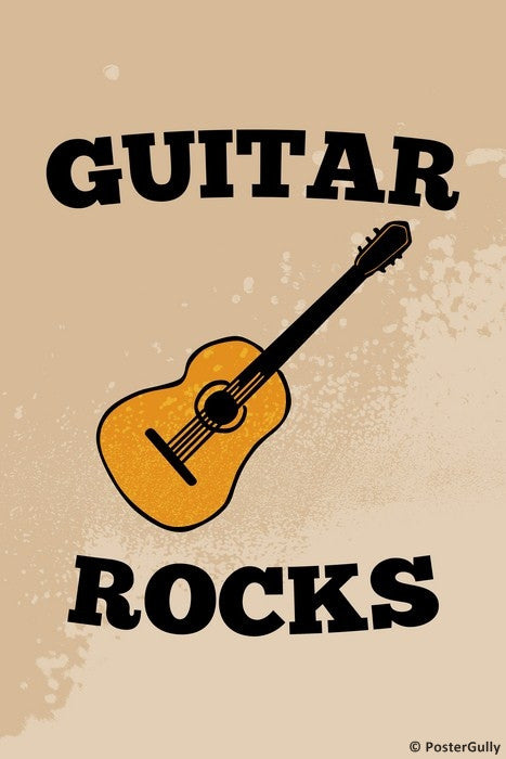 Wall Art, Guitar Rocks, - PosterGully