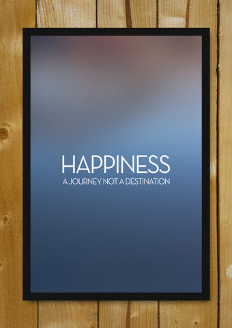 Glass Framed Posters, Happiness A Journey Glass Framed Poster, - PosterGully - 1