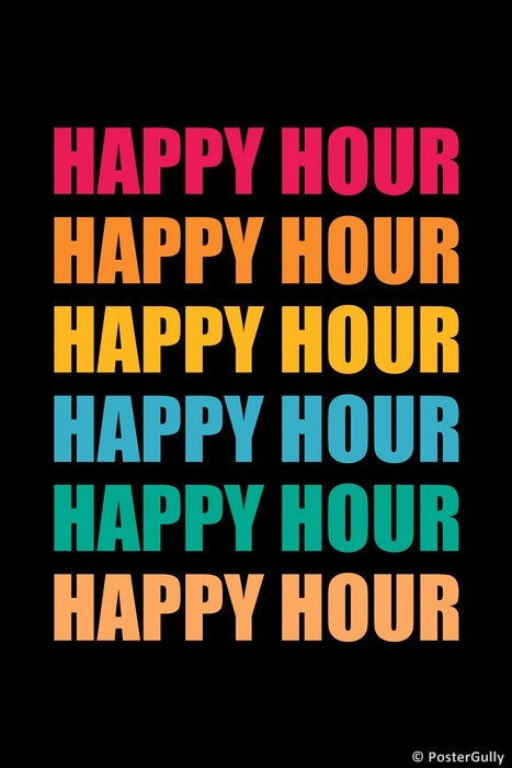 Wall Art, Happy Hour Colors, - PosterGully