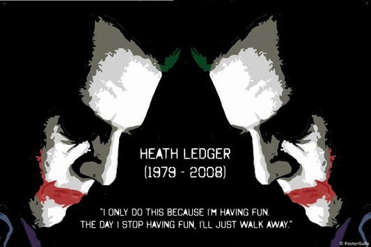 PosterGully Specials, Heath Ledger | Joker Having Fun, - PosterGully