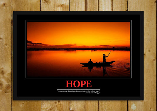 Glass Framed Posters, Hope Motivational Glass Framed Poster, - PosterGully - 1