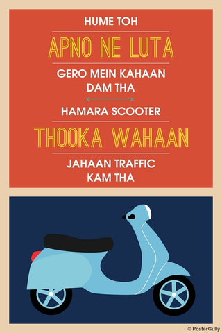 Wall Art, Hume Toh Apno Ne Loota | Hindi Humour, - PosterGully