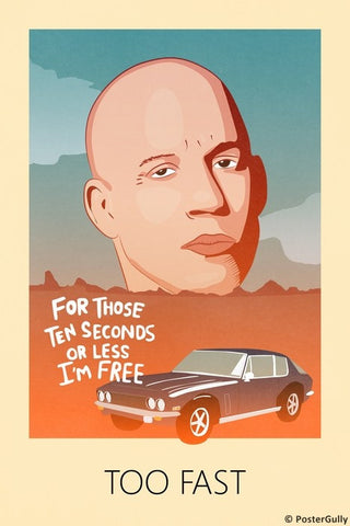Wall Art, I Am Free | Dom | Fast And Furious, - PosterGully