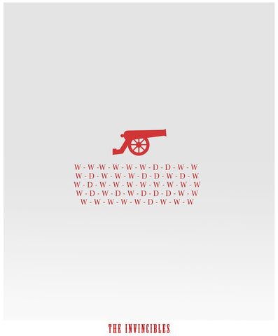 PosterGully Specials, Arsenal Invincibles | Minimal Art, - PosterGully