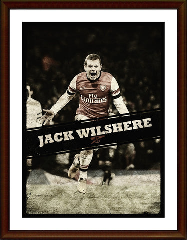 Wall Art, Jack Wilshere | Minimal Football Poster, - PosterGully