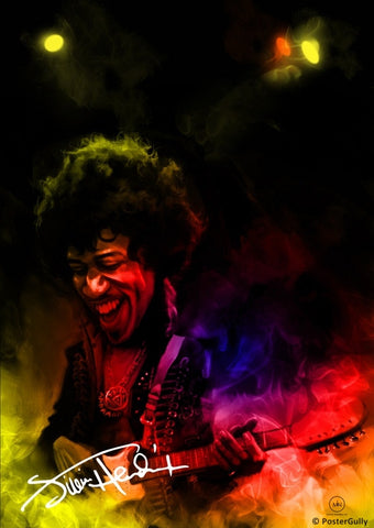 Wall Art, Jimi Hendrix Artwork, - PosterGully