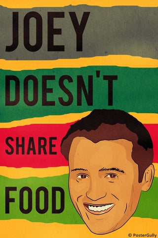 Wall Art, Joey Food | Friends | Vintage, - PosterGully
