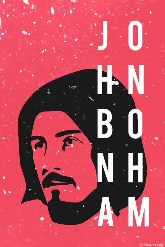 Wall Art, John Bonham | Drummer | Led Zeppelin, - PosterGully