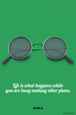 Wall Art, John Lennon Glasses Minimal, - PosterGully