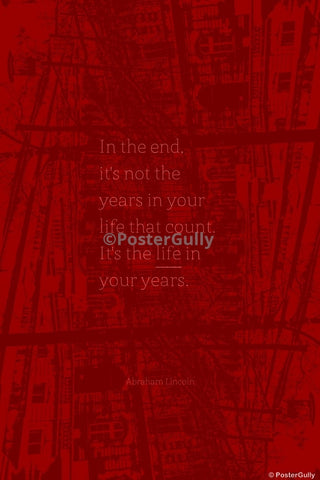 Wall Art, Life In Years | Abraham Lincoln, - PosterGully