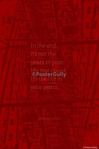 Wall Art, Life In Years | Abraham Lincoln, - PosterGully