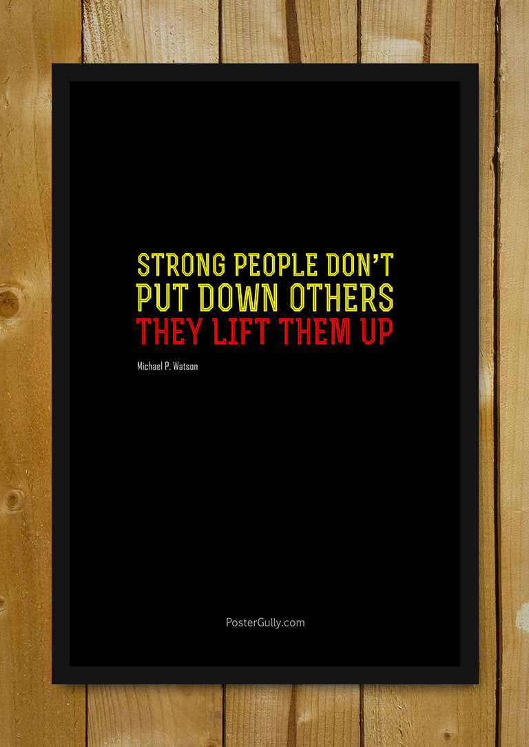 Glass Framed Posters, Life People Up. Glass Framed Poster, - PosterGully - 1