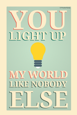 Wall Art, Light Up Quote, - PosterGully