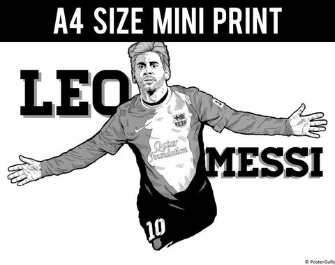 Mini Prints, Lionel Messi Artwork | Mini Print, - PosterGully