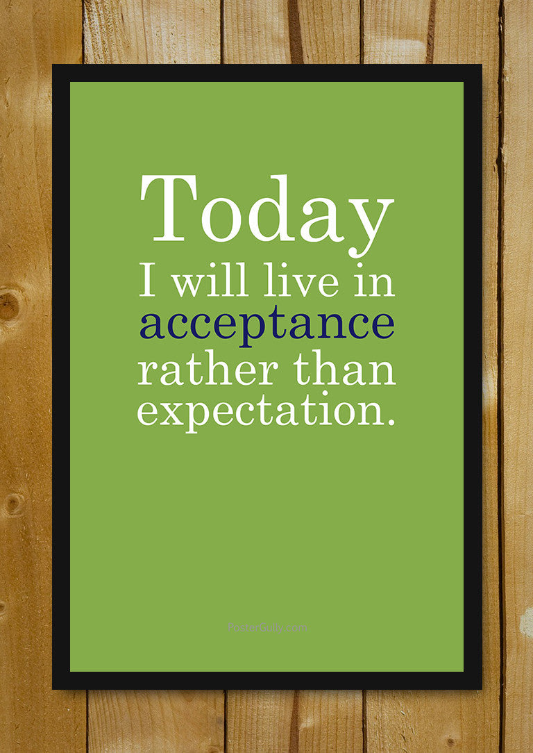 Glass Framed Posters, Live In Acceptance Glass Framed Poster, - PosterGully - 1