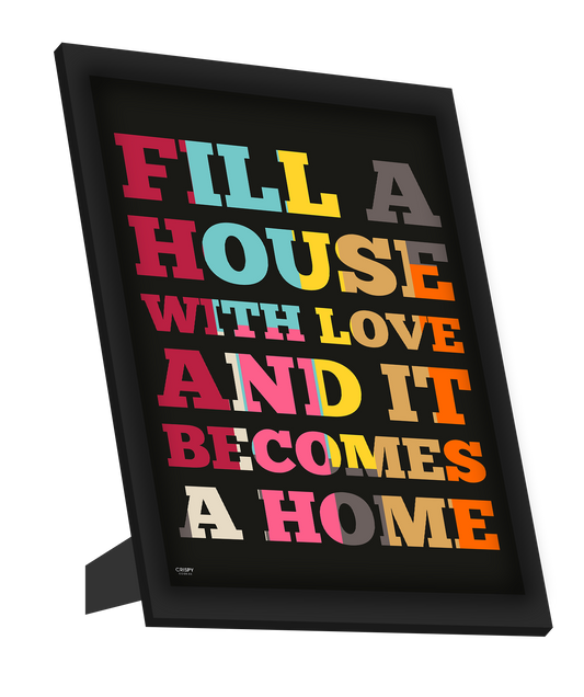 Framed Art, Love In Home Framed Art, - PosterGully