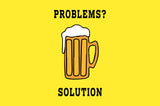 Beer Is The Solution Laptop Skin