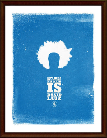 Wall Art, David Luiz | Chelsea Minimal Poster, - PosterGully