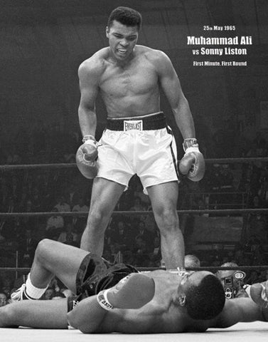 Art Print (Medium), Muhammad Ali vs. Sonny Liston Art Print, - PosterGully