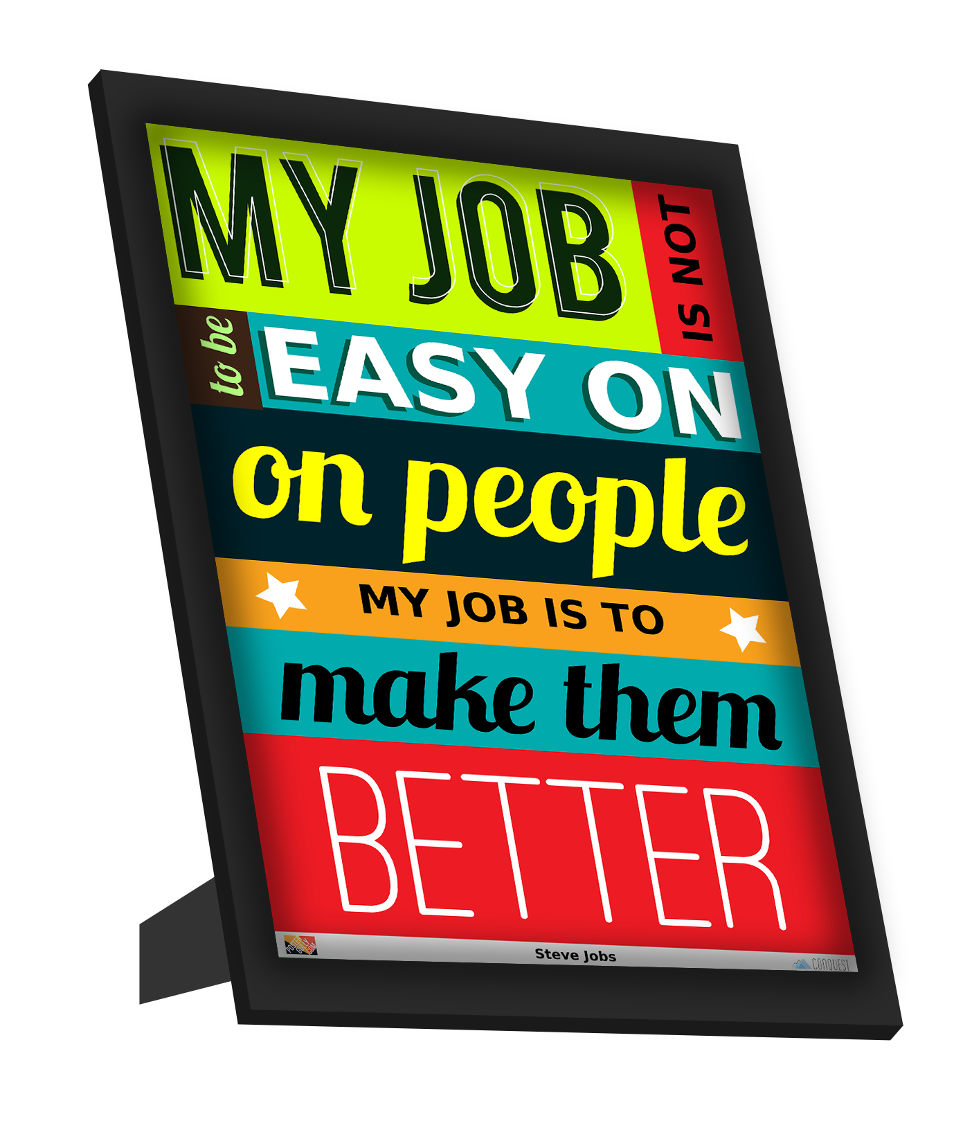 Framed Art, Make People Better | Steve Jobs Framed Art, - PosterGully