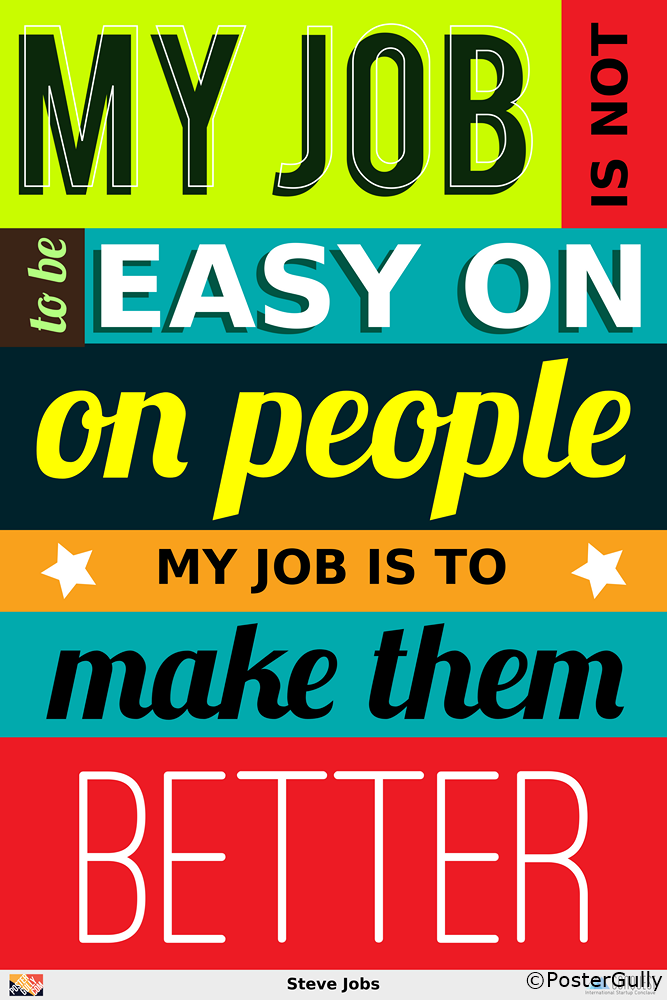 Wall Art, Make People Better | Steve Jobs, - PosterGully