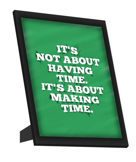 Framed Art, Making Time | Gym Workout Framed Art, - PosterGully