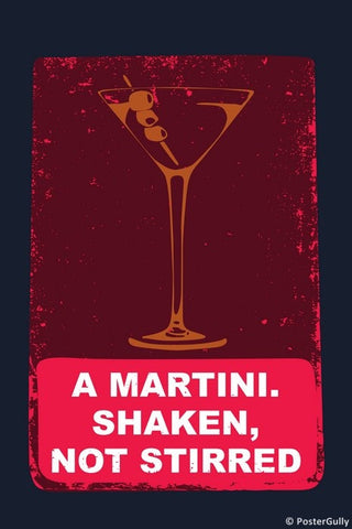 Wall Art, Martini James Bond, - PosterGully
