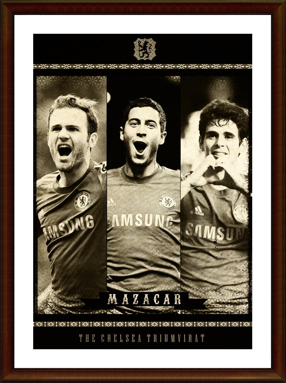 Wall Art, Beware the Mazacar | Chelsea Minimal Football Poster, - PosterGully