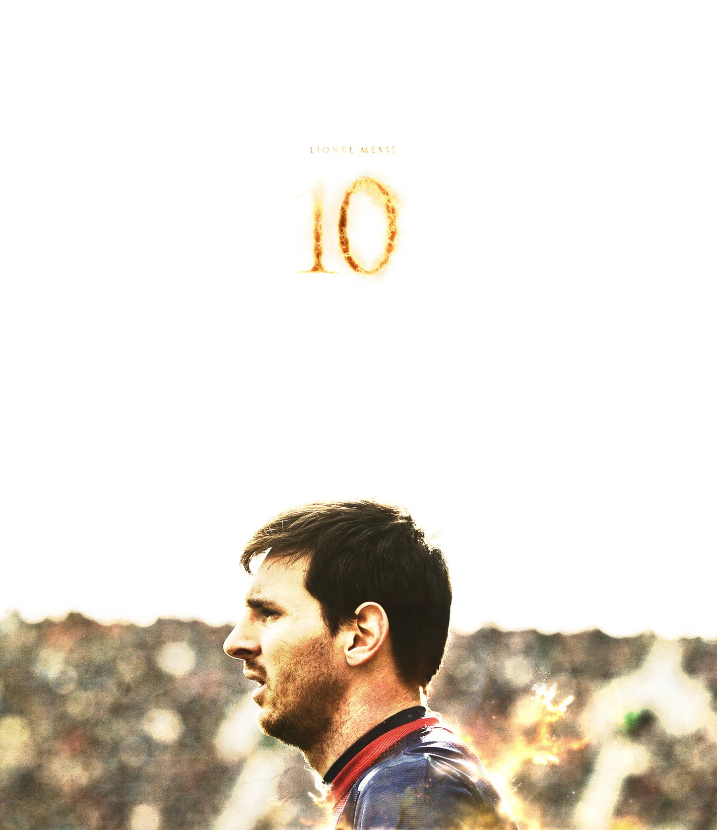 Wall Art, Messi On Fire Minimal Art, - PosterGully