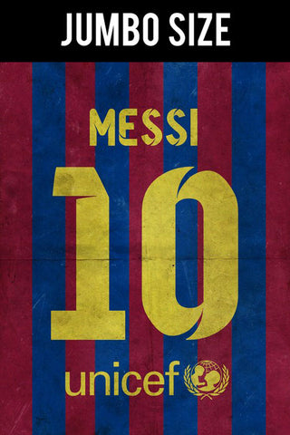 Jumbo Poster, Messi No. 10 Minimal Football Poster | Jumbo Poster, - PosterGully