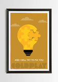 COLDPLAY- I WILL TRY TO FIX YOU Wall Art PosterGully Specials