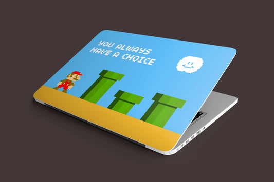 Pixelvana - You always have a choice - pixel motivation Laptop Skins