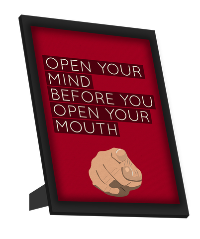 Framed Art, Open Your Mind Framed Art, - PosterGully