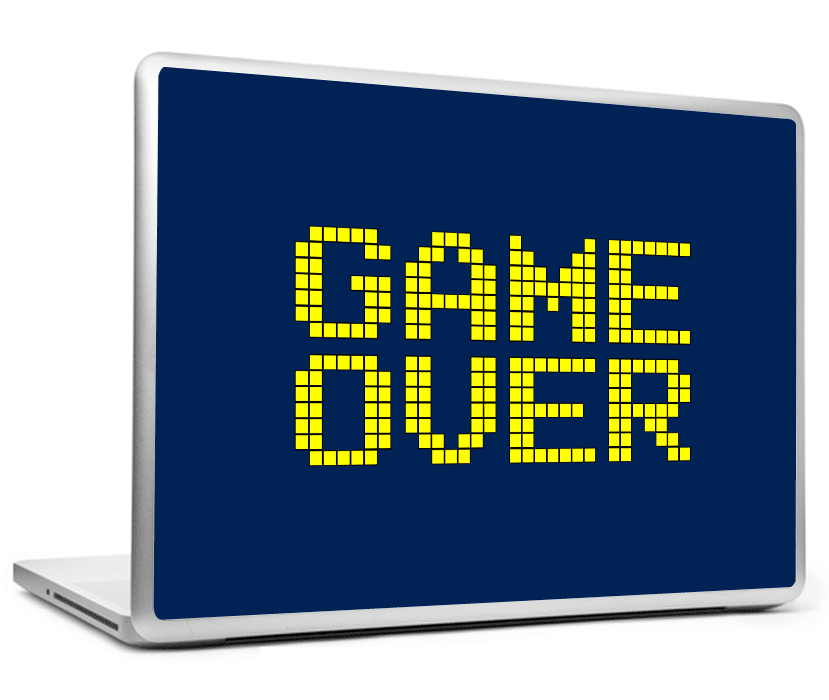 Laptop Skins, GAME OVER Laptop Skin, - PosterGully