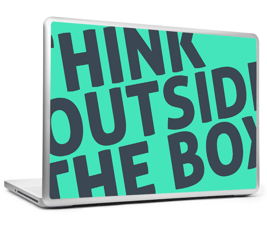 Laptop Skins, Think Outside The Box Laptop Skin, - PosterGully