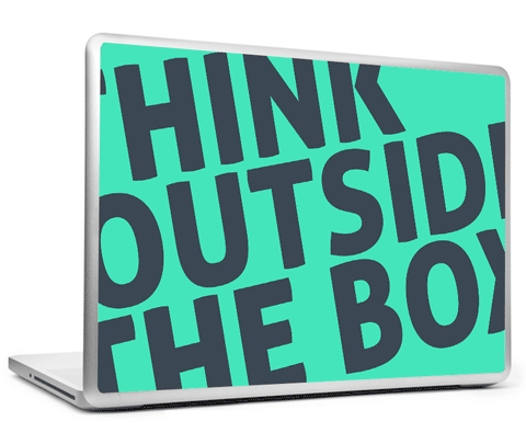 Laptop Skins, Think Outside The Box Laptop Skin, - PosterGully