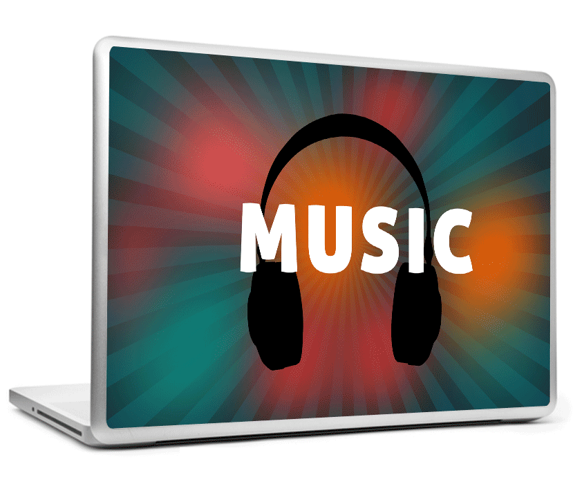 Laptop Skins, Music Headphones Laptop Skin, - PosterGully