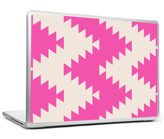 Laptop Skins, Pink & White Laptop Skin, - PosterGully