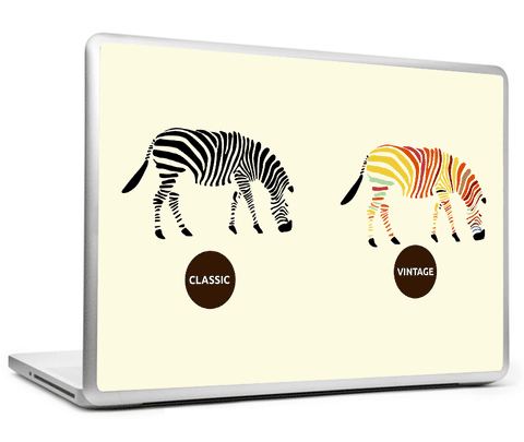 Laptop Skins, Vintage Zebra Laptop Skin, - PosterGully