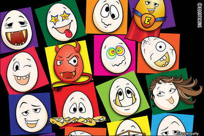 Wall Art, Eggoticons 10