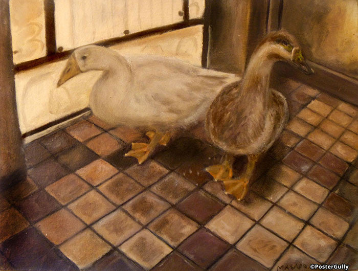 Wall Art, Geese Oil Painting