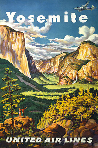 Wall Art, Yosemite United Air Lines, - PosterGully