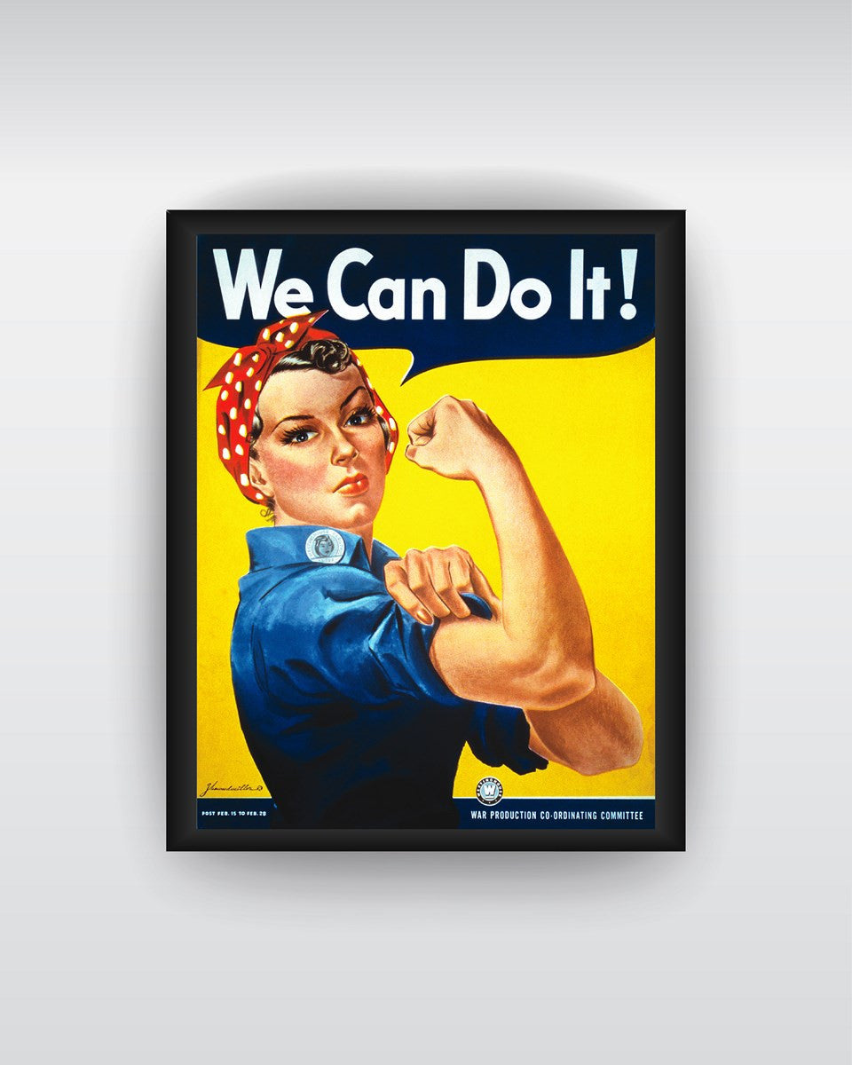 Framed Art, We Can Do It Framed Art Print, - PosterGully - 2